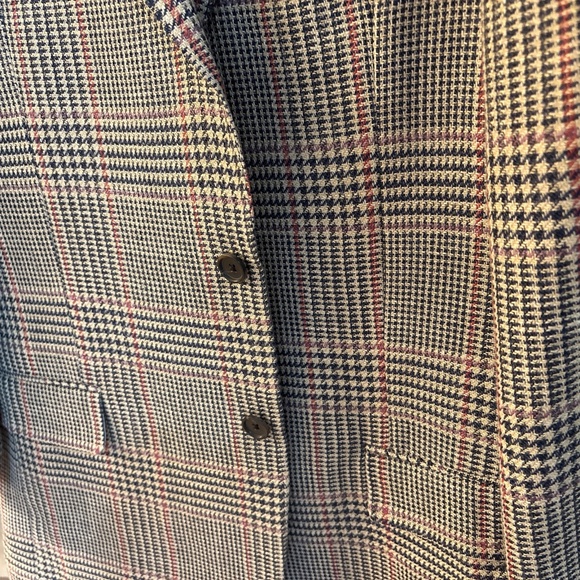 Brooks Brothers Men’s Madison Traditional-Fit Wool-Silk-Linen Check Hopsack 42 - Picture 6 of 11